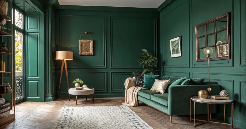 color green living room