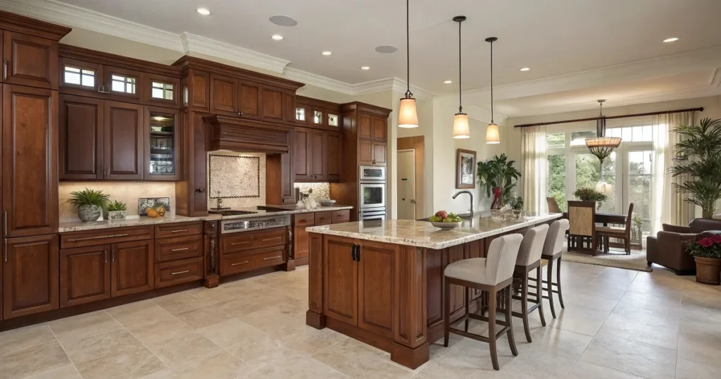 Elegant kitchen cabinets