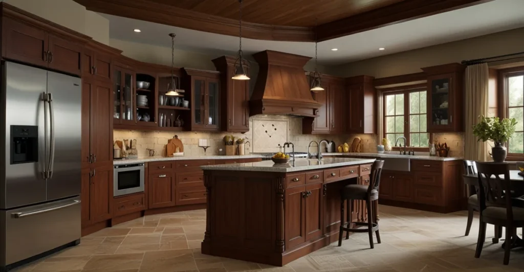 cherry wood kitchen cabinets