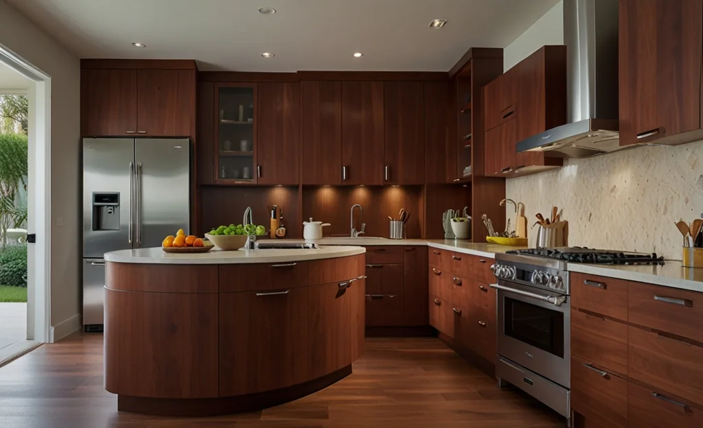 cherry wood cabinets