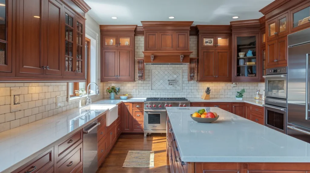 cherry kitchen cabinets