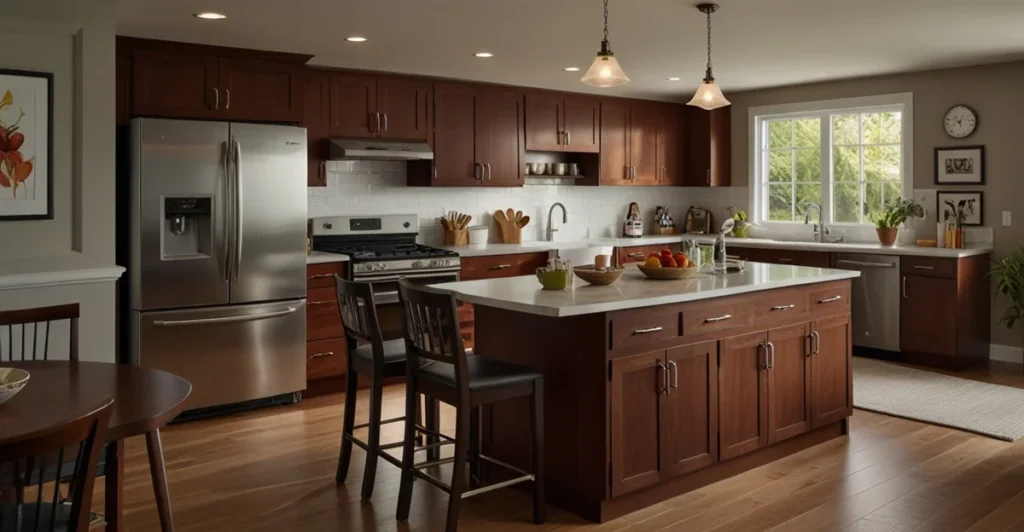 cherry kitchen cabinets