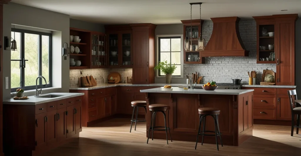 cherry wood kitchen cabinets