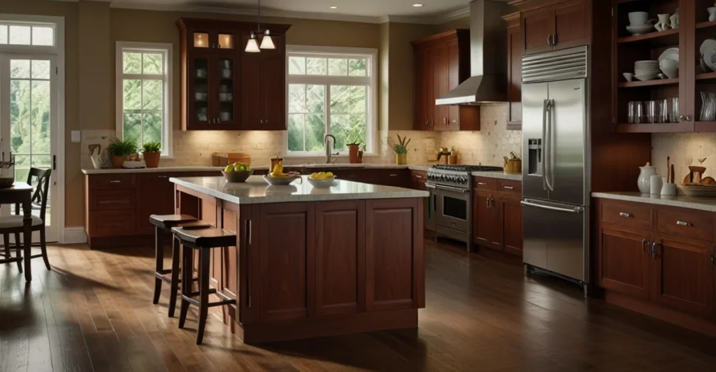 cherry wood kitchen cabinets