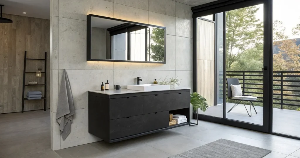 black bathroom vanities